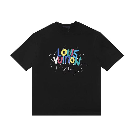 T-shirt imprimé éclaboussures d'encre