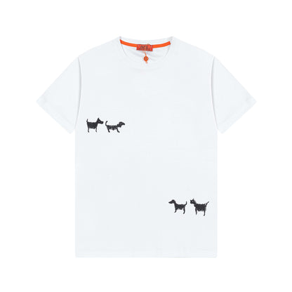 T-shirt brodé chien