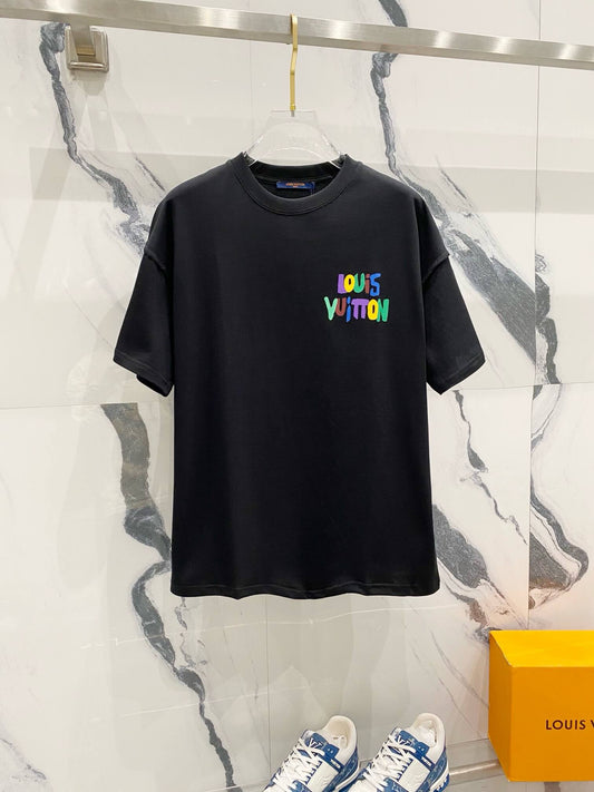 T-shirt imprimé lettres colorées