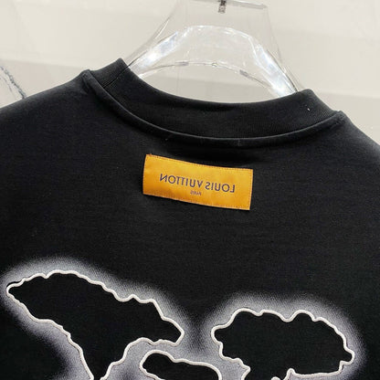 T-Shirt mit Tintenstrahlstickerei