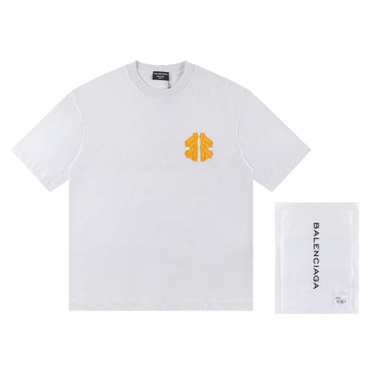 T-shirt avec motif de lettres en silicone