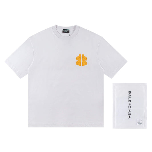 T-shirt avec motif de lettres en silicone