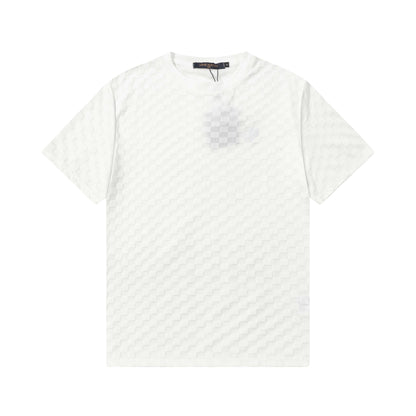 T-shirt à motif treillis