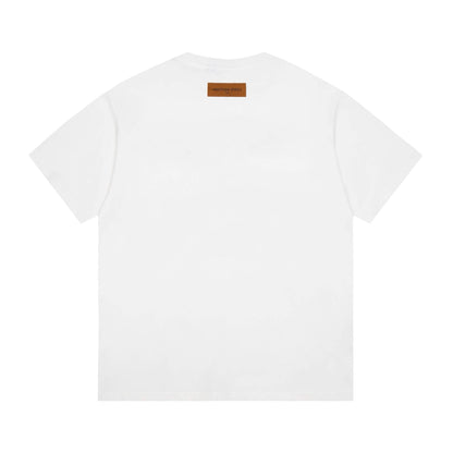 Buntes T-Shirt mit klassischem Aufdruck