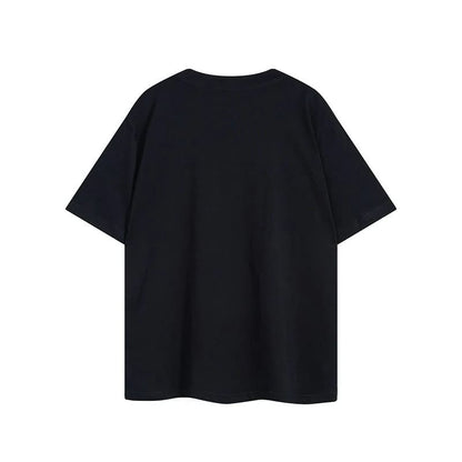 T-shirt classique rose et noir