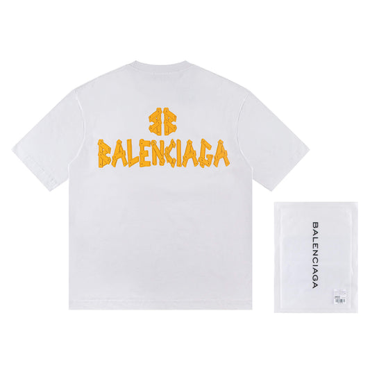 T-shirt avec motif de lettres en silicone