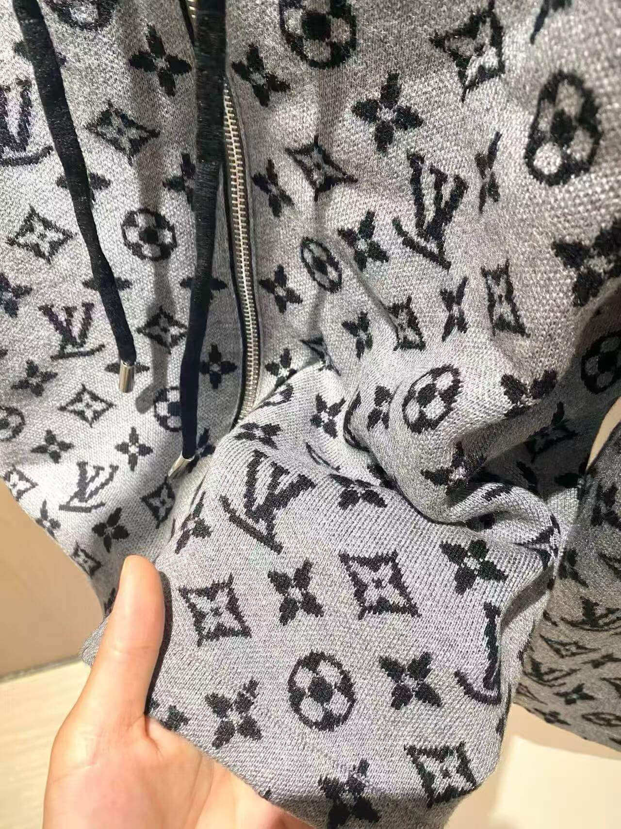 New Grey All-Over Print Jacket