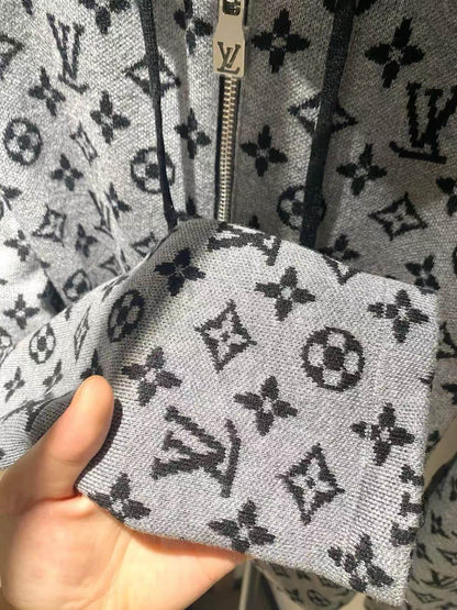 New Grey All-Over Print Jacket