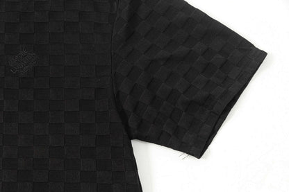 T-shirt à motif treillis