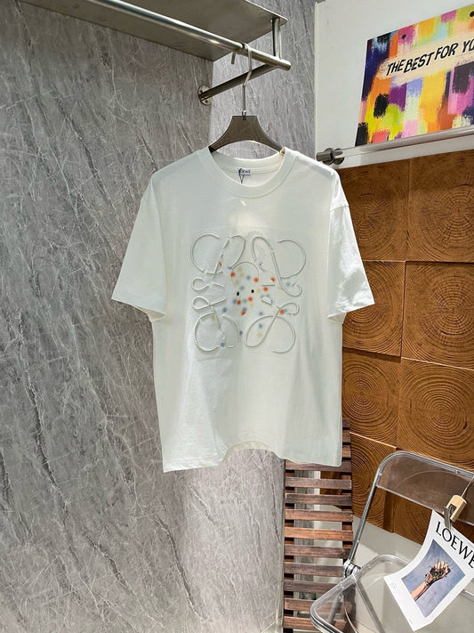T-Shirt mit Oktopus-Stickerei