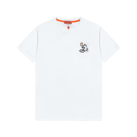 T-shirt brodé bleu