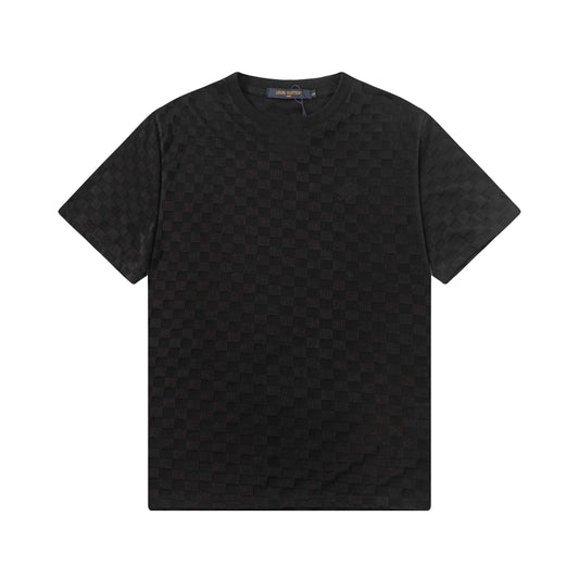 T-shirt à motif treillis