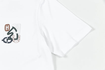 T-shirt brodé bleu