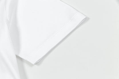 T-shirt brodé double face avec serviette