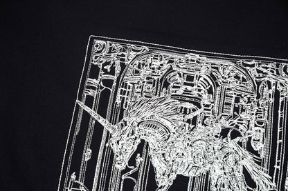 T-shirt brodé exquis avec cheval
