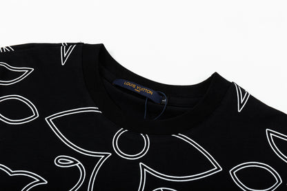 T-shirt à rayures imprimées
