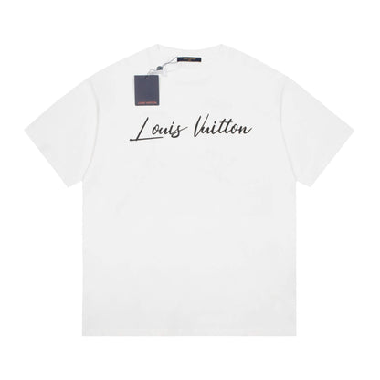 T-Shirt mit fliegendem Haus-Print