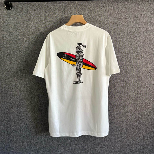 T-Shirt mit „Big Rider“-Surfbrett-Print