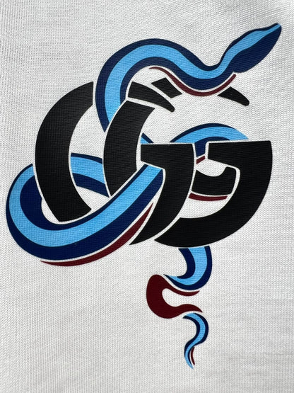 T-shirt GG imprimé serpent