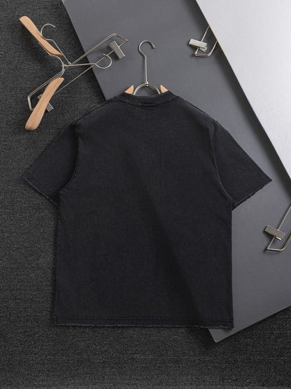 T-shirt à motif déchiré