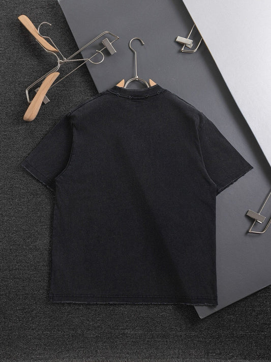 T-shirt à motif déchiré