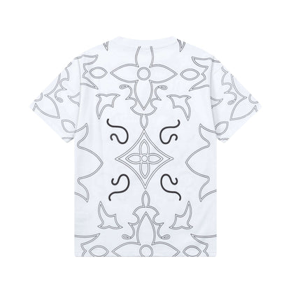 T-shirt à rayures imprimées