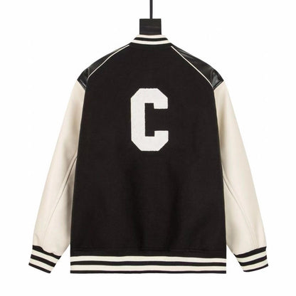 Baseballjacke mit aufgesticktem Buchstaben C