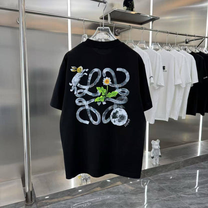 T-shirt imprimé peint à la main