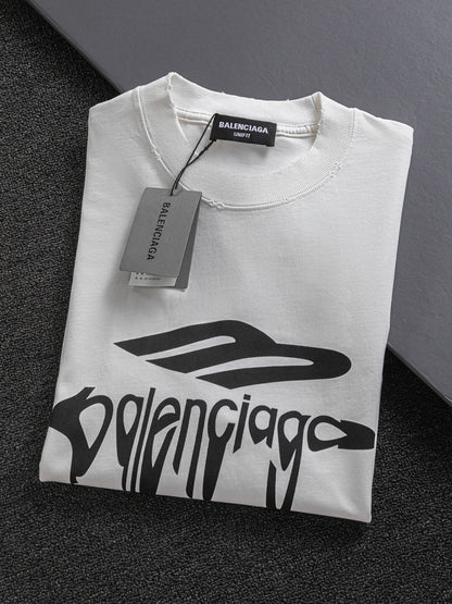 T-shirt à motif déchiré