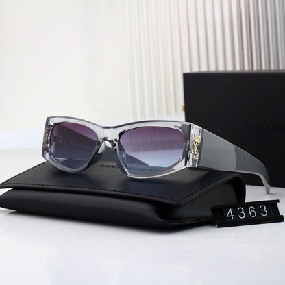 Stilvolle, moderne, quadratische Cat-Eye-Sonnenbrille