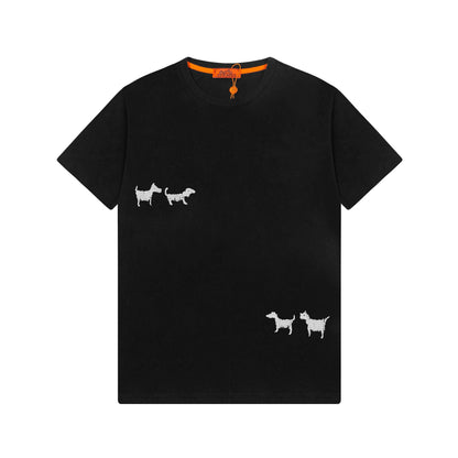 T-shirt brodé chien