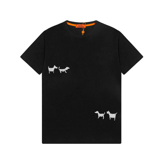 T-shirt brodé chien