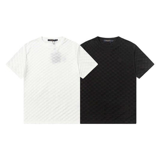 T-shirt à motif treillis