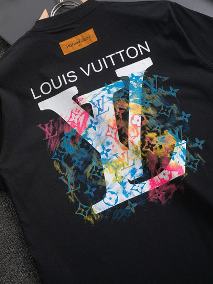 T-shirt brodé à motifs colorés