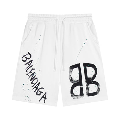 Short à imprimé éclaboussures