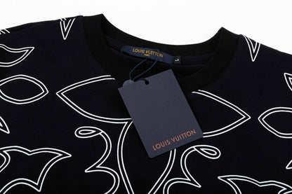 T-shirt à rayures imprimées