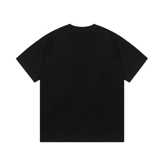 T-shirt imprimé lettre jaune
