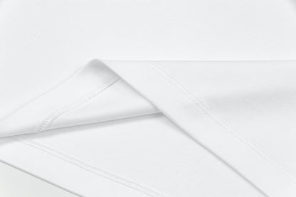 T-shirt brodé double face avec serviette