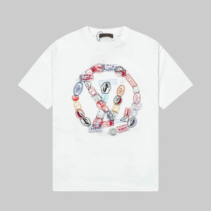 T-shirt imprimé chaîne