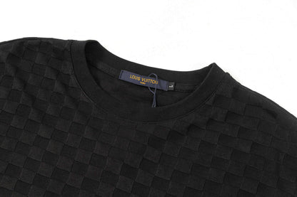 T-shirt à motif treillis