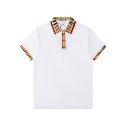 Polo classique à col à carreaux