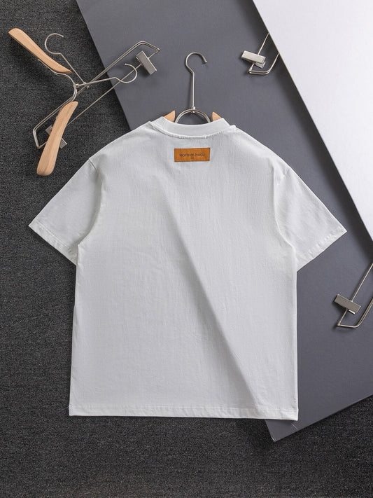 T-Shirt mit 3D-Silikonmuster auf der Brust