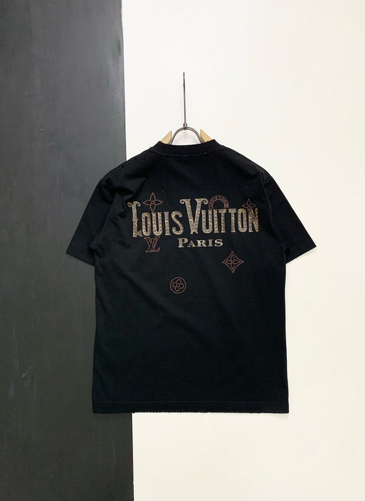T-shirt avec lettres en strass