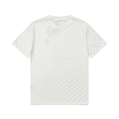 T-shirt à motif treillis