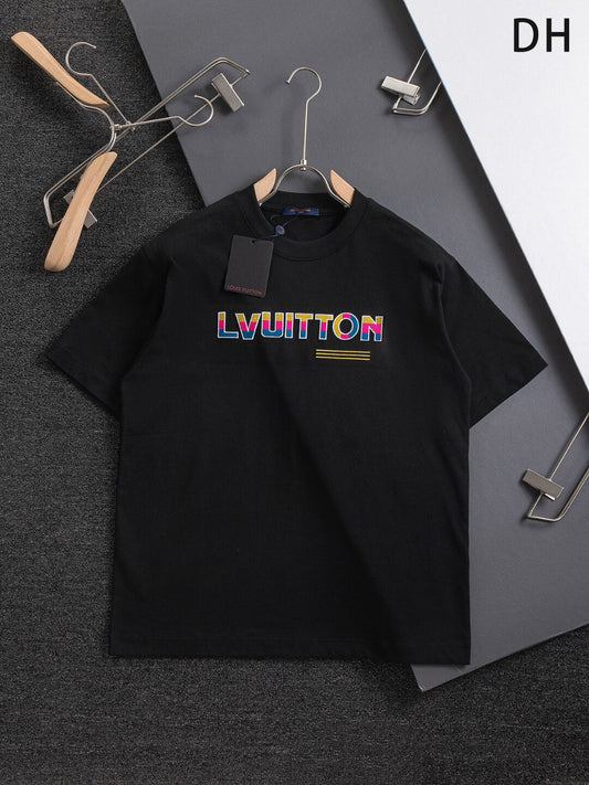 T-shirt brodé à motifs colorés