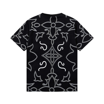 T-shirt à rayures imprimées