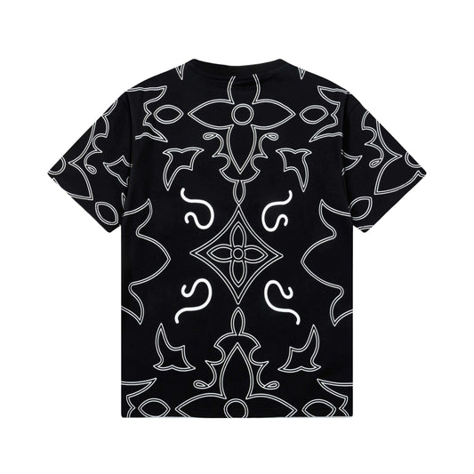 T-shirt à rayures imprimées