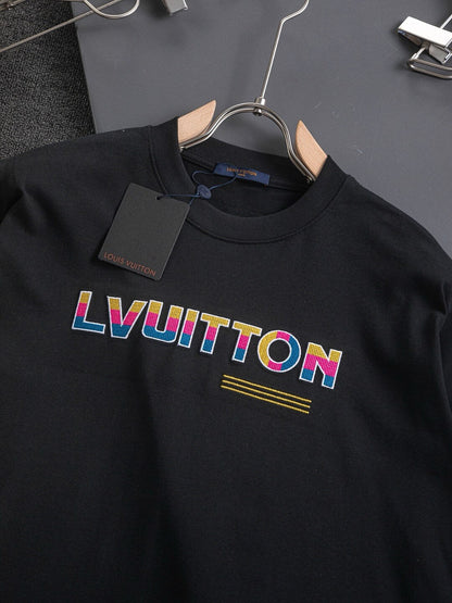 T-shirt brodé à motifs colorés