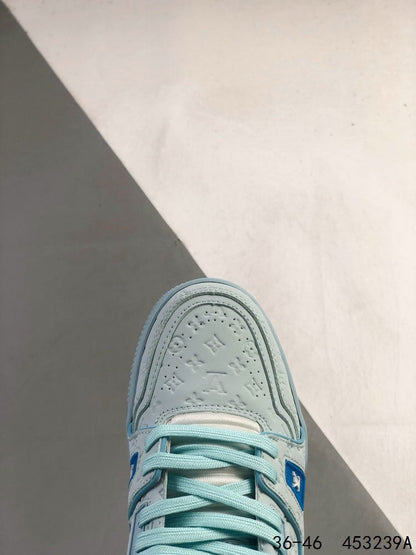Baskets tendance rose clair