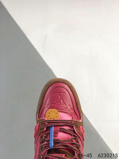 Baskets tendance rouge vin